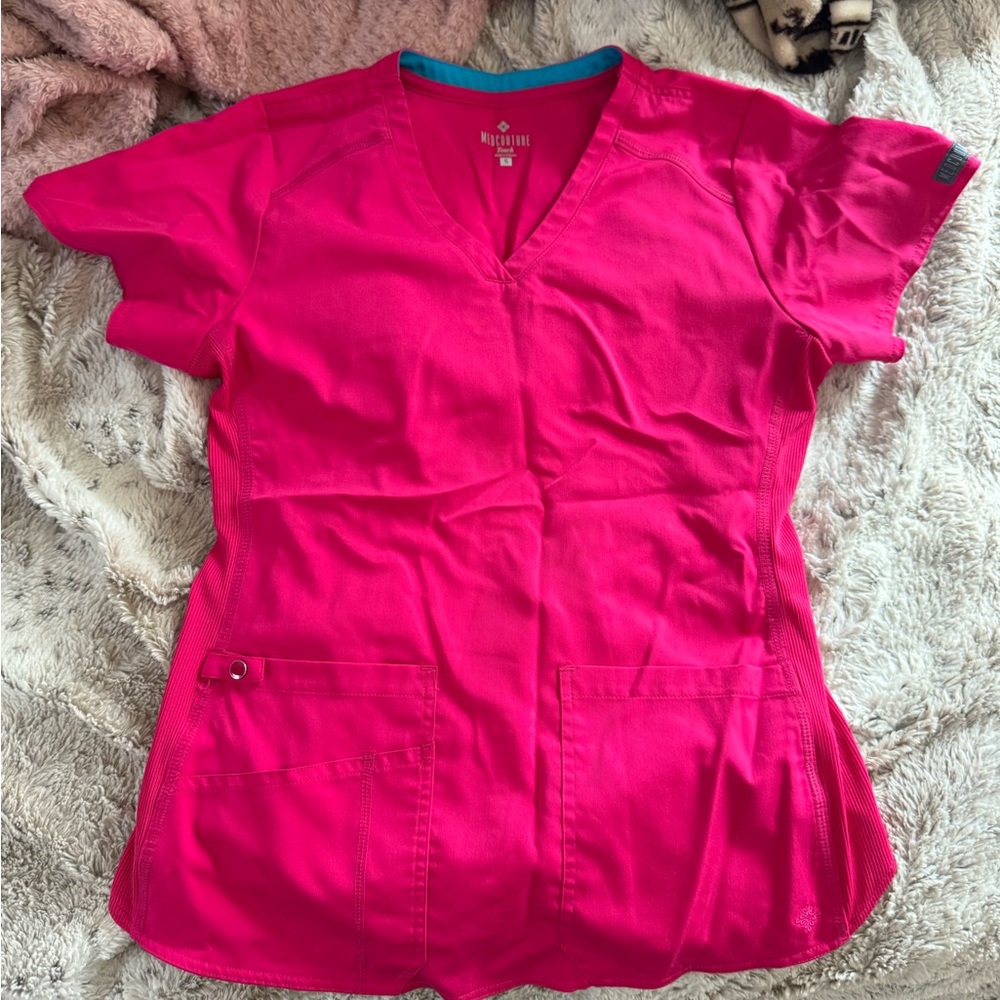 Bright Pink Scrub Set